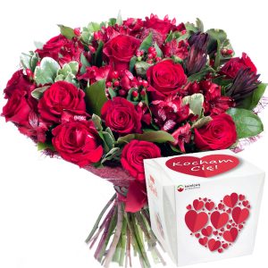 Karmazynowy + Raffaello Kocham Cię