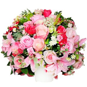 Kompozycja na grób VII - kwiaty sztuczne